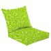 2 Piece Indoor/Outdoor Cushion Set Seamless background vegetables fruit Casual Conversation Cushions & Lounge Relaxation Pillows for Patio Dining Room Office Seating