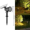 GERsome Spot Light Solar Powered Spotlight Solar Lights Outdoor Waterproof Landscape Spotlights Christmas Decoration Solar Halloween Light Outside for Garden Yard Driveway Tree