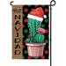 Navidad Garden Flag Double Sided Mexican Christmas Sign Red Green Dot Xmas Winter Holiday Cactus Christmas Decorations and Supplies-12.5Ã—18