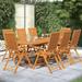 sell well Furniture Sets 13 Piece Patio Dining Set with Cushions Black Outdoor Chairs Outdoor Tables for Conversation Dining