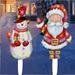 GERsome Lighted Christmas Santa Claus Outdoor Decorations Santa Claus with LED Lights Xmas Holiday Decor for Indoor Outdoor Home Yard Garden Lawn