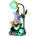 Solar Lamp Ornament Solar Light Lawn Resin Gnome Glowing Gnome Statue Gnome Lamp Gnome Statue Patio Gnome