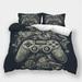 Home Bedclothes 3D Gamepad Printed Comforter Cover Pillowcase Boys Girls Cool Bedding Set California King (98 x104 )