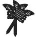 Outdoor Memorial Butterfly Stake Plaque Garden Decorative Gardening (Type A) 2 Pcs Emblems Commemorate Wrought Iron Decoration for Home DecoraciÃ³n Acrylic