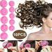 Chok 10Pcs DIY Magic Hair Rollers Silicone Hair Curlers Magic Soft Rollers Hair Care No Heat