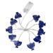 Clearance! JWDX Party Light-Up Decoration 10 Led Chanukah Hanukkah String Party Light Decors Candlestick Battery Operated Led for Home Lamp Decorations Blue