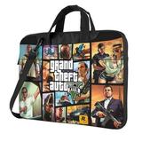 Grand Theft Auto V Laptop Bag Laptop Case Computer Notebook Briefcase Messenger Bag With Adjustable Shoulder Strap 14 Inch