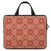 LAKIMCT China Floral Plaid Print Laptop Bag Computer Bag Briefcase Messenger Bag Waterproof Laptop Case for Work 10 inch