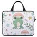 LAKIMCT Frog Mushrooms Pattern Laptop Bag Computer Bag Briefcase Messenger Bag Waterproof Laptop Case for Work 13 inch