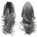 Up to 65% off! YOHOME Short Curly Wavy Ponytail Clip In Hair Extension Black Brown Tail Natural False Gray One Size