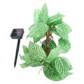 Blasgw Rattan-Style Solar LED Light Strings Outdoor Courtyard Decor with Leaf-Inspired Colored Lighting LED Solar Light String Outdoor Courtyard Decoration Rattan Light B