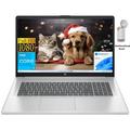 HP 17 Laptop - 17.3 Business Computer Laptops with Intel Core i3 N305 - 8GB RAM 512GB SSD - Intel UHD Graphics - Thin and Light Laptop - Windows 11 Home - Fingerprint - Silver