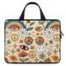 LAKIMCT 70S Rainbow Mushroom Laptop Bag Computer Bag Briefcase Messenger Bag Waterproof Laptop Case for Work 10 inch