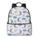 Cute Cartoon Sheep Pattern Shoulder Backpack Laptop Tablet for Sport Travel Bag