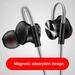 3.5mm Jack In-ear Super Bass Magnetic Metal Earphone Stereo Headphones Sports Headset