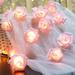 KANY String Lights Battery Operated Indoor with Led Light White Roses with Warm Light Rose Light String (Battery Not Included) Pink Rose 6-Meter 40 Meter Light Battery Version