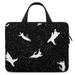 LAKIMCT Space Starry Cats Laptop Bag Computer Bag Briefcase Messenger Bag Waterproof Laptop Case for Work 12 inch