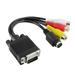 Televison Converter Cable Adapter Audio Line 3RCA Video Tv