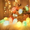 Bilqis Easter Lights Decorations 3D Jumbo Crack Easter Eggs Fairy String Lights Battery Operated Easter Decorations for Home Indoor Outdoor Bedroom Easter Eggs Hunt Party