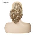 Synthetic Claw Clip Ponytail Extension Short Wave Pony Tail Hair Piece Women