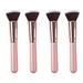 Foundation Brush Multifunction Rose Gold Cosmetics for Women Blush Powder Tools 4 Pcs