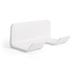 1 Piece Universal Hair Dryer Holder Hair Dryer Hook Wall Mount Self-Adhesive For Cabinets Bathrooms (White)