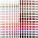 720 Pieces 30 Sets Medium Square False Nails Artificial Fake Nails Ballerina Coffin Press on Nails Solid Color Glossy Fake Nails Full Cover False Nails Tips for Women Girls DIY (Cute Colors)