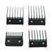 Metal backed Clipper Attachment Combs Set for Wahl Cutting Guide Comb New 4pcs