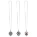 3Pcs Aromatherapy Necklaces Essential Oil Pendants Diffusers (Random Style)