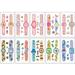 10Sheets/lot Children Cute Cartoon Unicorn Temporary Tattoo Stickers Baby Shower Kids Body Makeup Sticker Tattoos Mermaid Party watch other