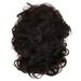 Men Short Black Wigs Soft Texture Breathable Adjust Net Firmly Wear False Curly Hair Wigs