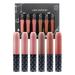 WNVMWI Lip Glaze 6 Pcs Lip Gloss Lipstick Set Diamond Pearlescent Nude Color Lip Gloss Lipstick Durable Liquid Lipstick High Pigments Moisturizer Nonstick Cup Lip Tint Cosmetics A