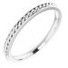 14K White 2 mm Rope Band Size 8 51868:141:P