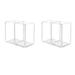 2pcs Pen Holders Clear Pen Holder Cup Desk Makeup Storage Organizer Pen Buckets for Home Office Desk Use