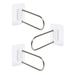 3 Pcs Storage Rack Plastic Hooks for Hanging Wall Mounted Clothes Coat Hangers Wall-mounted White