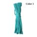 1PC High quality Hiking Camping Equipment Diameter 4mm Parachute Cord Survival kit Paracord Cord Rope Lanyard Tent Ropes COLOR 1