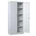 YesFashion Metal Storage Cabinet with 2 Doors And 4 Adjustable Shelves Locks 2 Keys Lockable Garage Cabinet 71 Storage Cabinet for Office Garage School