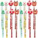 Christmas Pencil 16 Pcs Pencils And Erasers For Kids Gifts Stocking Stuffers The Korean Version Gofts Child Plastic