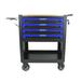 Huloretions Rolling Tool Cart with 4 Drawer Tool Box High Capacity Tool Cart with Locking System and 4 Hooks Multifunctional Mechanic Tool Cart for Garage Warehouse Workshop