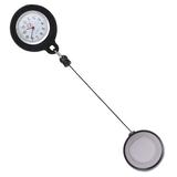 Nurses Fob Watch Doctors Pocket Watch Retractable Clip On Pocket Watch Hanging Test Watch Badge Reel Lapel Pin Watch for Graduation Student Christmas Black