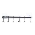 STAOEDU Pot and Pan Wall Mounted Rail Hanger Racks| Hook Hanging Rack | Great For Kitchen Shelf