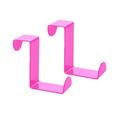 2 Pcs Coat Hangers Cabinet Hooks Stainless Steel Hooks Stainless Steel Door Hook Pink Stainless Steel Door Hanger