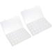 2 Pcs Box Storage Box Jewelry Organizer Stand Mini Beads Storage Container with Lid Manicure Tools Organizer Nail Stuff Organizer Jewelry Organizer Clear Drawer Mini Box Earrings