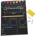 Double Sided Blackboard Emblems Chalk Frame Standing Signboard Kids School Supplies The Wooden Child Student