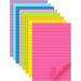 (8 Pack) Lined Sticky Notes 8 Colors Self Pad Its 4X6 in Bright Post Stickies Colorful Big Square Sticky Notes for Office Home School Meeting 40 Sheets/pad 4X6 in