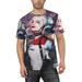 Harley Quinn Poster T-Shirt for Men Novelty 3D Pritneted Casual Short Sleeve Tees Shirt Summer Street T Shirt Top