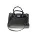 MICHAEL Michael Kors Leather Satchel: Patent Black Print Bags