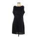 Old Navy Casual Dress - Shift Crew Neck Sleeveless: Black Solid Dresses - Women's Size 10