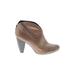 Born Crown Ankle Boots: Tan Solid Shoes - Women's Size 8 1/2 - Almond Toe