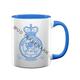 Royal Air Force Police queen's crown two tone personalised Mug